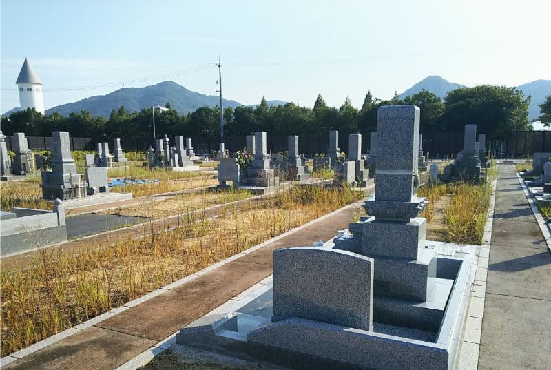 岡山市営 なださきメモリーパークの墓地全景