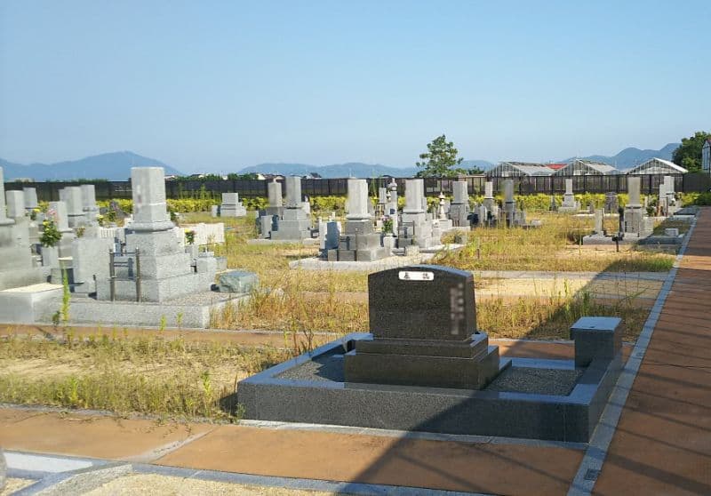 岡山市営 なださきメモリーパークの墓地風景