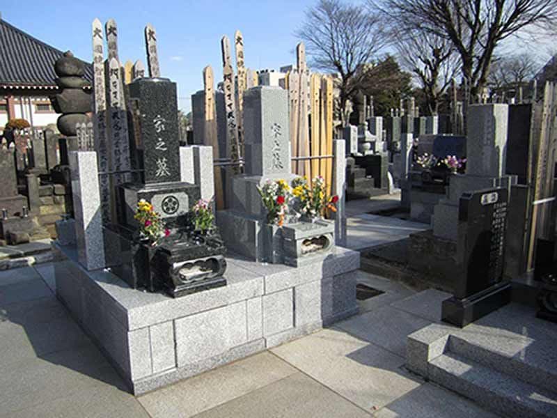 高林寺　区画整理された墓域