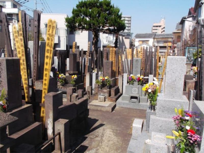 長源寺　日当たりの良い墓域