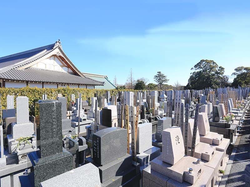 大本山 總持寺（総持寺）　日の当たる墓域