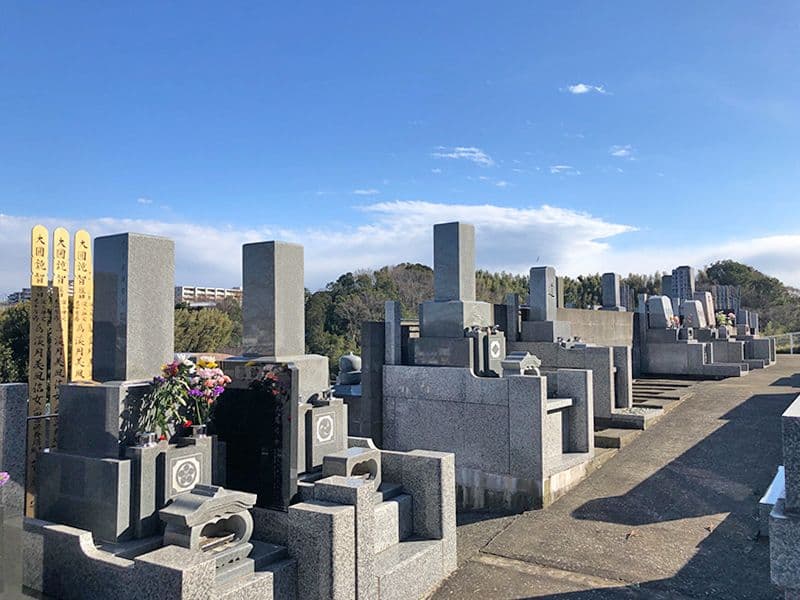 橘聖地第二霊園　見晴らしの良い墓域