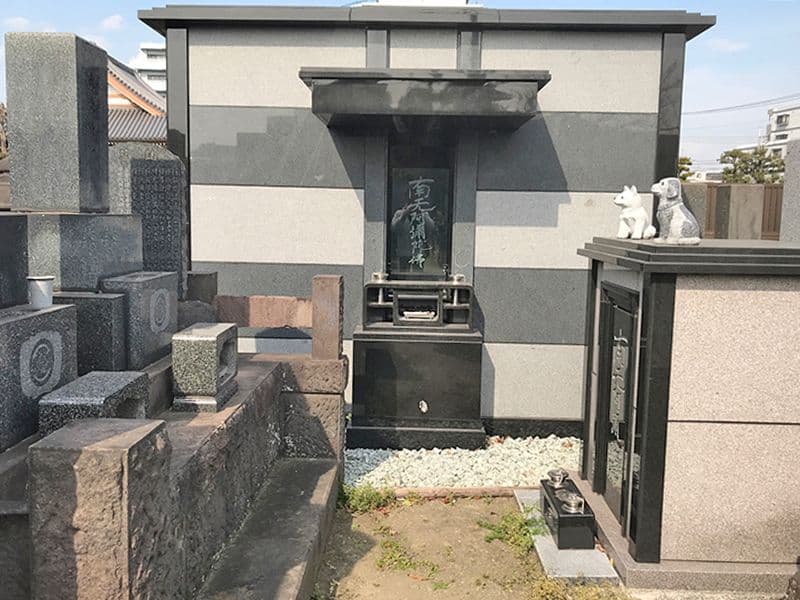 大田萩中霊園　区画整理された墓域