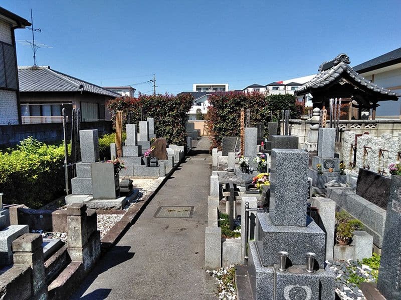 二度栗山墓苑　整備された区画
