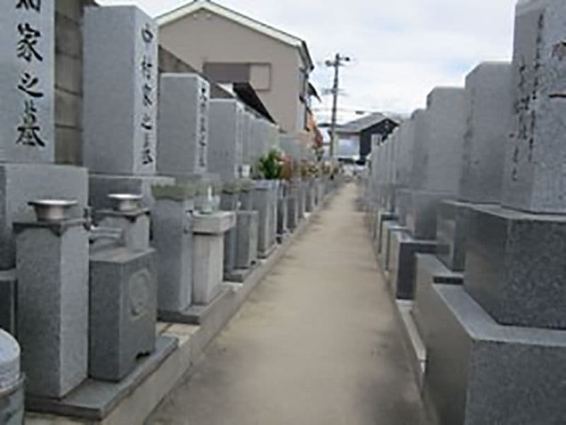 大阪市設 住吉霊園　整備された区画